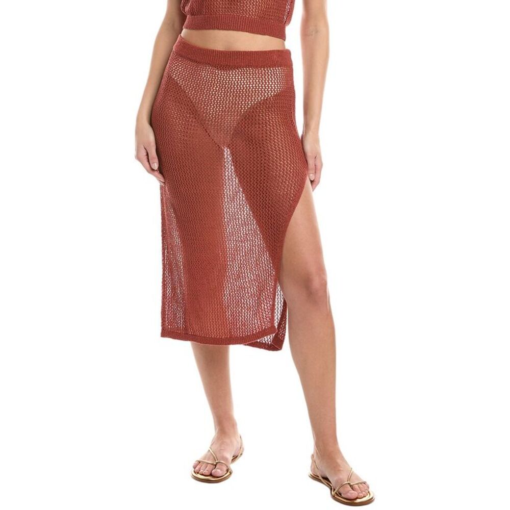 Vyb Womens Saylor Crochet Skirt, Red